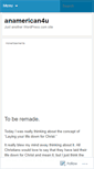 Mobile Screenshot of anamerican4u.wordpress.com