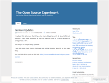 Tablet Screenshot of opensourceexperiment.wordpress.com