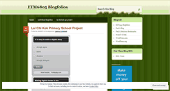 Desktop Screenshot of etm6805.wordpress.com