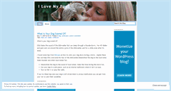 Desktop Screenshot of ilovemypoo.wordpress.com