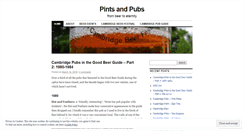 Desktop Screenshot of pintsandpubs.wordpress.com