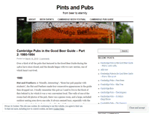 Tablet Screenshot of pintsandpubs.wordpress.com