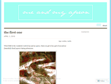 Tablet Screenshot of meandmyapron.wordpress.com