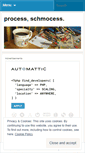 Mobile Screenshot of processschmocess.wordpress.com