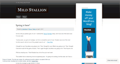 Desktop Screenshot of mildstallion.wordpress.com
