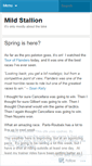 Mobile Screenshot of mildstallion.wordpress.com