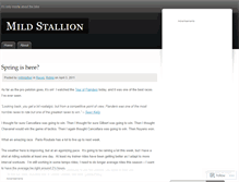 Tablet Screenshot of mildstallion.wordpress.com