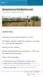 Mobile Screenshot of dreamerartistbeloved.wordpress.com