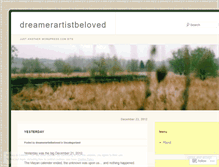 Tablet Screenshot of dreamerartistbeloved.wordpress.com