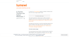 Desktop Screenshot of lumewi.wordpress.com