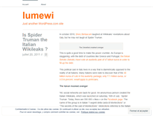 Tablet Screenshot of lumewi.wordpress.com
