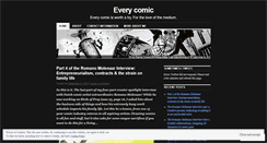 Desktop Screenshot of everycomic.wordpress.com