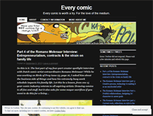 Tablet Screenshot of everycomic.wordpress.com