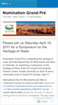 Mobile Screenshot of nominationgrandpre.wordpress.com