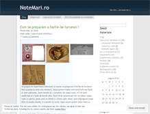 Tablet Screenshot of notemari.wordpress.com