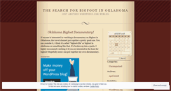 Desktop Screenshot of oklahomabigfoot.wordpress.com