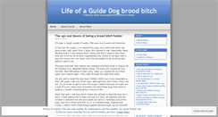 Desktop Screenshot of guidedogpuppies.wordpress.com