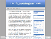 Tablet Screenshot of guidedogpuppies.wordpress.com