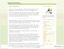 Tablet Screenshot of galadriellwrites.wordpress.com