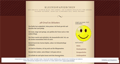 Desktop Screenshot of kleinespapierchen.wordpress.com
