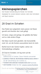 Mobile Screenshot of kleinespapierchen.wordpress.com