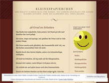 Tablet Screenshot of kleinespapierchen.wordpress.com