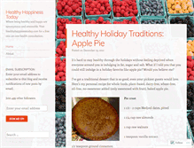 Tablet Screenshot of healthyhappinesstoday.wordpress.com