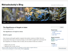 Tablet Screenshot of mahaalzubaidy.wordpress.com