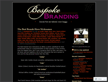 Tablet Screenshot of bespokebranding.wordpress.com