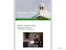 Tablet Screenshot of chamberchat.wordpress.com