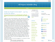 Tablet Screenshot of allpurposelifeskills.wordpress.com