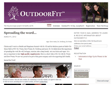 Tablet Screenshot of outdoorfit.wordpress.com