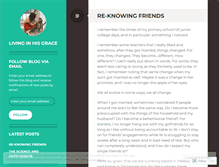 Tablet Screenshot of inhisgrace.wordpress.com