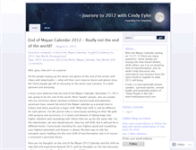 Tablet Screenshot of cindyeyler.wordpress.com