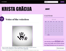 Tablet Screenshot of kristagraacija.wordpress.com