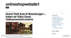 Desktop Screenshot of onlineshopwebsite1.wordpress.com