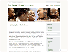 Tablet Screenshot of blackwomanxperience.wordpress.com