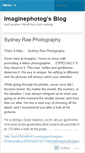 Mobile Screenshot of imaginephotog.wordpress.com
