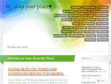 Tablet Screenshot of myshopyourplace.wordpress.com