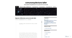 Desktop Screenshot of comunarquitectura.wordpress.com