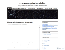 Tablet Screenshot of comunarquitectura.wordpress.com