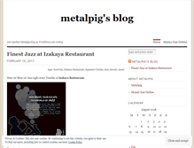 Tablet Screenshot of metalpig.wordpress.com