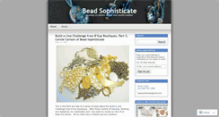 Desktop Screenshot of beadsophisticate.wordpress.com