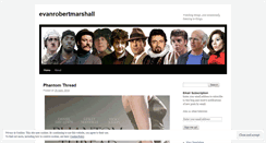 Desktop Screenshot of evanrobertmarshall.wordpress.com
