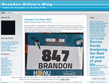 Tablet Screenshot of brandondillon.wordpress.com