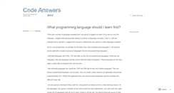 Desktop Screenshot of codeanswers.wordpress.com