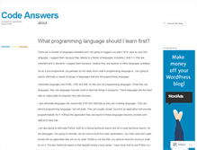 Tablet Screenshot of codeanswers.wordpress.com