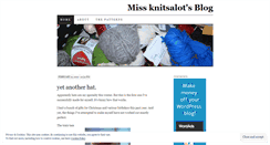 Desktop Screenshot of missknitsalot.wordpress.com