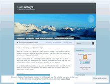 Tablet Screenshot of lucidallnight.wordpress.com