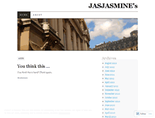 Tablet Screenshot of jasjasmine.wordpress.com